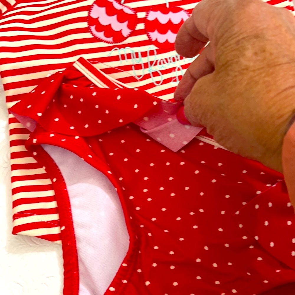 RASGAURD- RACING RED JESSICA SIMPSON 24month - Picture 5 of 9